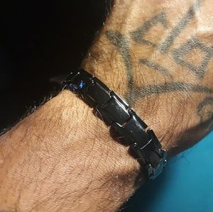 Mens magnetic health bracelet